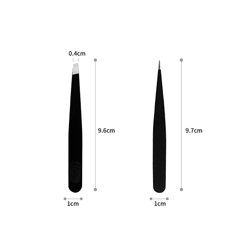 Expert Slant Tip Tweezer Stainless Steel Hair Removal Makeup Tool