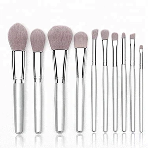 Wholesale highlighter makeup private label 10pcs make up blending brushes set
