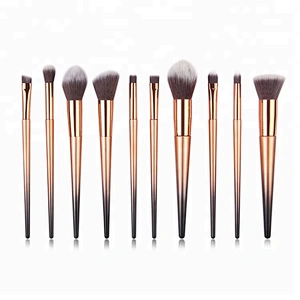 10pcs/set Professional Makeup Brushes Set Powder Foundation Eye Shadow Blush Blending Lip Make Up Beauty Cosmetic Tool Kit