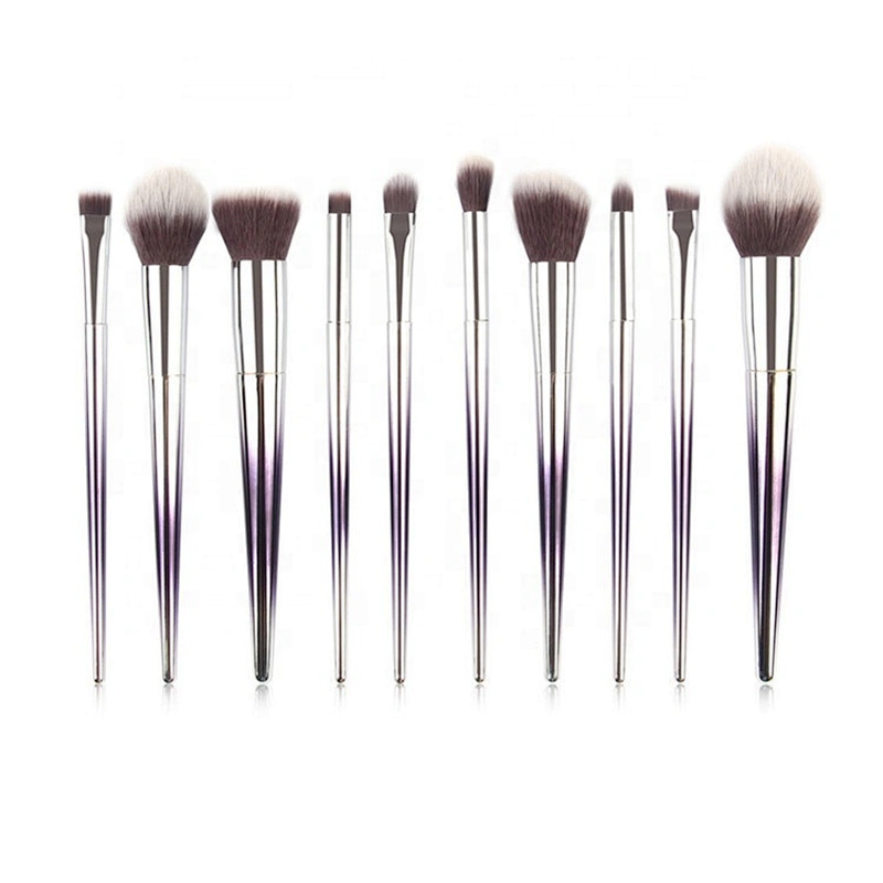 10pcs private label glitter makeup brush set for women makeup tools