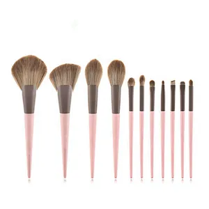 11pcs brush sets powder foundation blusher beauty makeup tools
