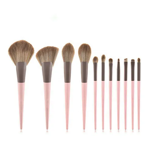 11pcs brush sets powder foundation blusher beauty makeup tools