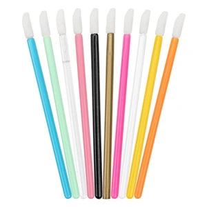 Private Label Mini Lip Brush Makeup Brushes Disposable Cosmetic Lip Brush Lipstick Gross Wands Applicator