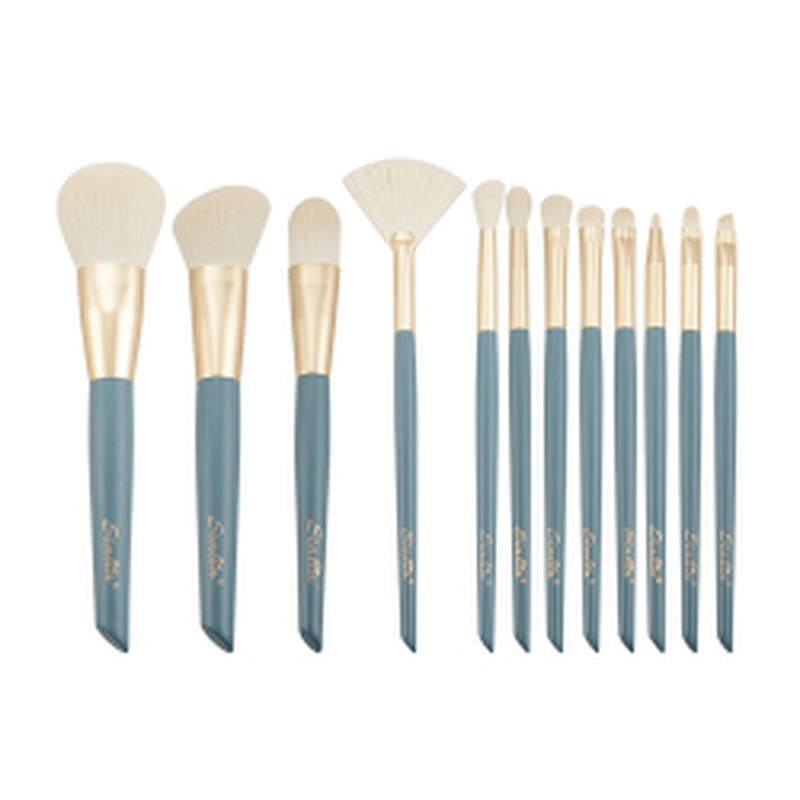 Sialia Makeup Cruelty Free Cosmetic Sample Customized Professional High Quality Makeup brush Set Vegan Travel Brush with Holder
