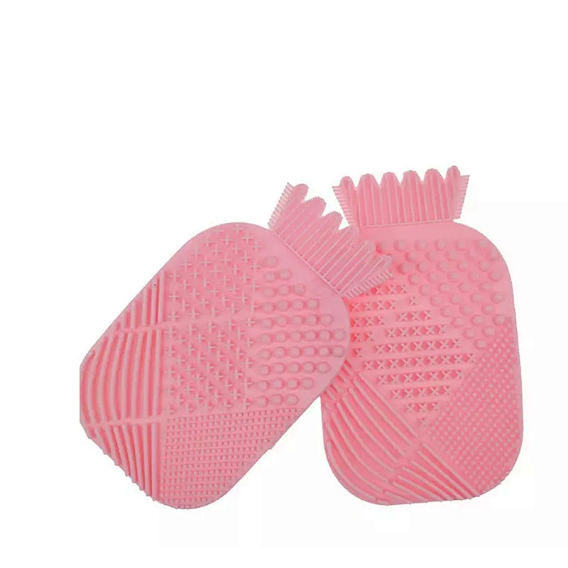 JZG Wholesales Factory Price Newest Big Pineapple Shape Multi-color Silicone Beauty Accessories Makeup Brush Cleaner Pad Mat