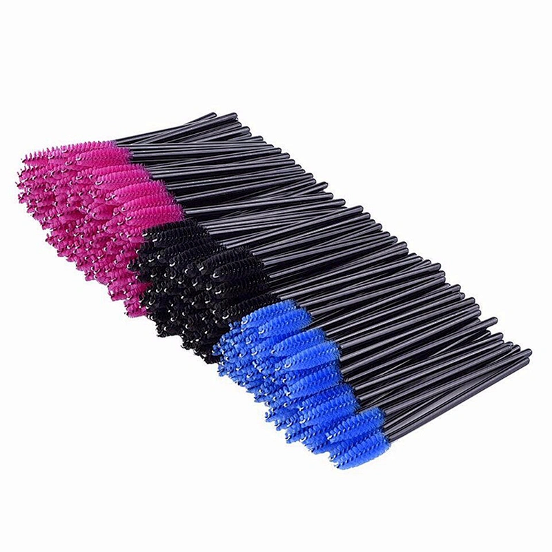 JZG Wholesale 50pcs/bag Disposable Eyelash Curler Mascara Wands One Time Use Eyelash Brush Applicator