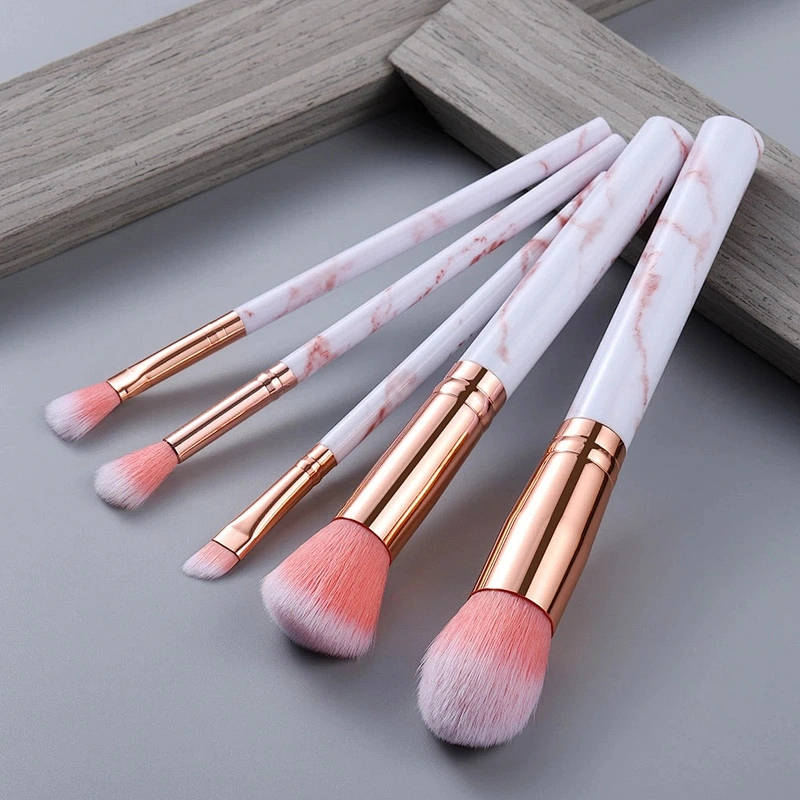5/10/15Pcs Marble Makeup Brushes Tool Set Cosmetic Powder Eye Shadow Foundation Blush Blending Beauty Make Up Brush Maquiagem