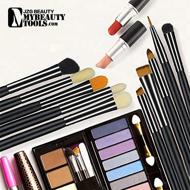 JZG Best Price Makeup Brush Set 10pcs Custom Logo Newest Private Label Make up Brush Set