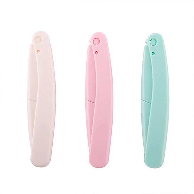 JZG 1pcs Wholesale Folding Eyebrow Shaver Mini Plastic Eyebrow Razor Tool Cosmetic Eyebrow Knife