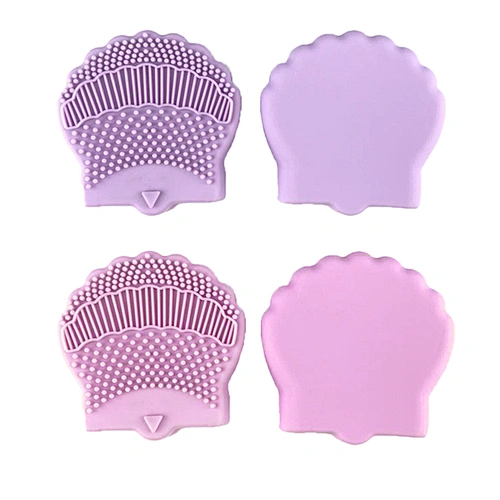 JZG 1pcs Newest Design Custom Easy To Clean Pad Cleaning Tool Mini Multi-color Silicone Makeup Brush Cleaner