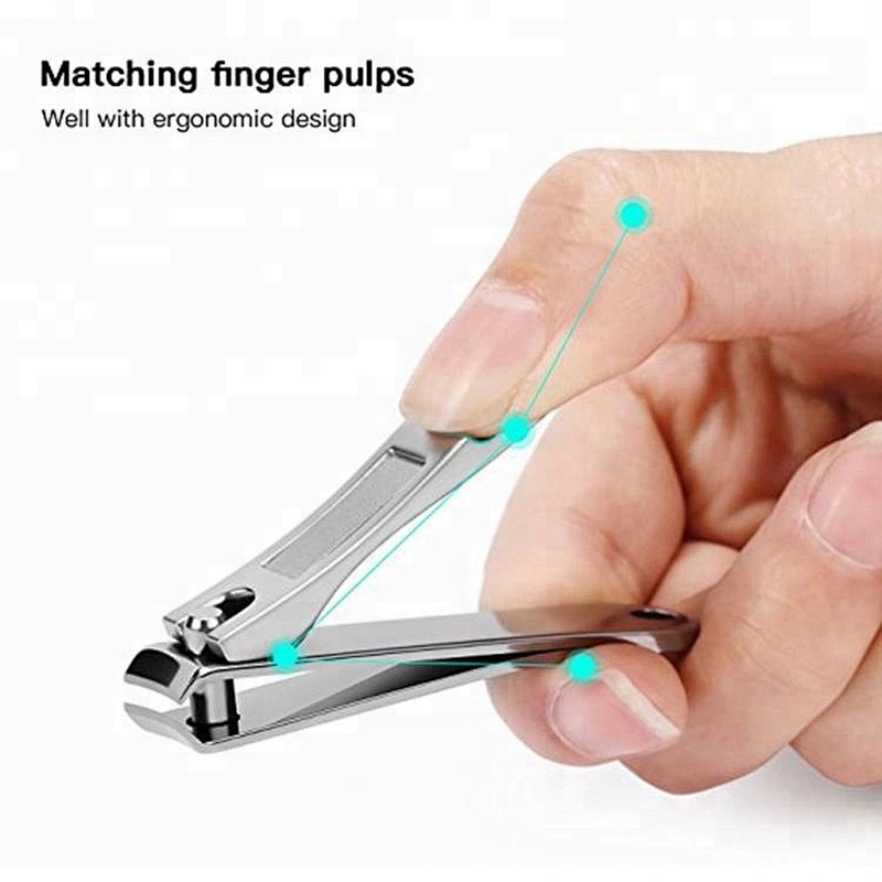Cheap Women custom Disposable titanium toe nail clipper professional stainless steel cutter with magnifier