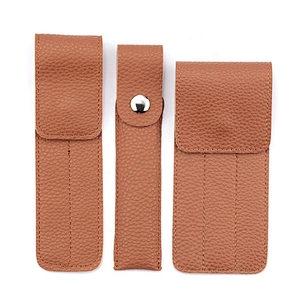 Private label storage for eyebrow tweezers set with leather bag for tweezers portable safe makeup tools