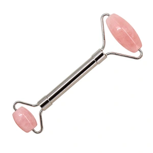 Jade Roller 100% Natural Beauty Massage For Face Facial Jade Stone Double Rose Quartz Jade Roller
