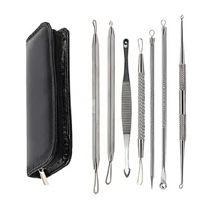 7pcs/set of blackheads cleanser beauty face Clean care tools for removing blackheads and acne with box