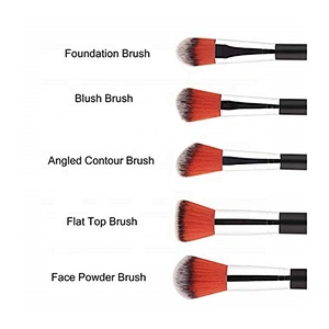 Professional 12PCS Cosmetic Makeup Brush Set with Case for Women