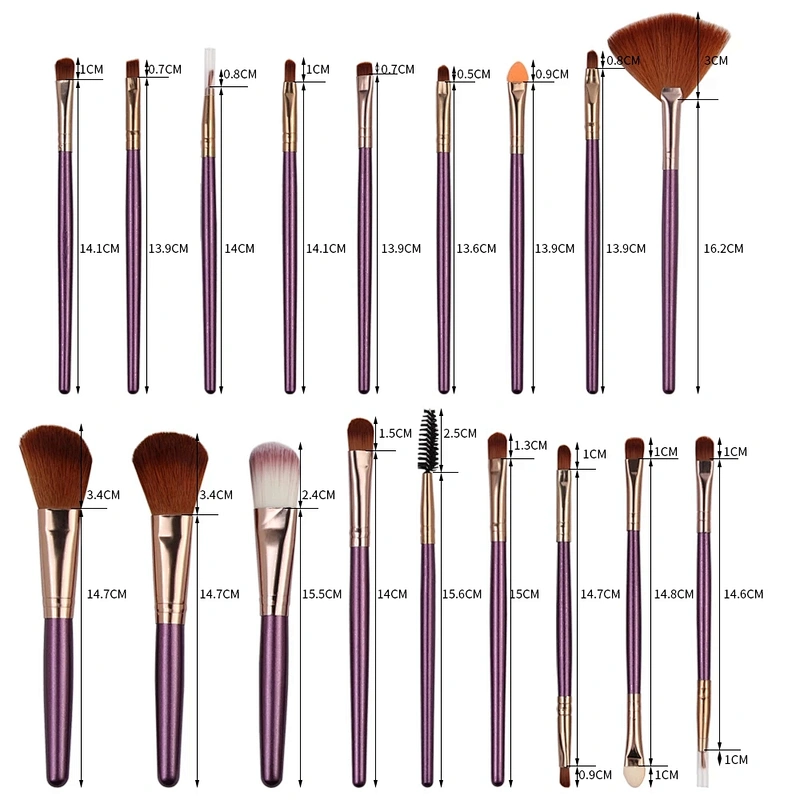 6/15/20Pcs Makeup Brushes Pro Pink Brush Set Powder EyeShadow Blending Eyeliner Eyelash Eyebrow Make up Beauty Cosmestic Brushes