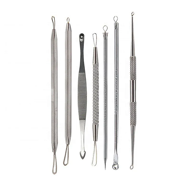 7pcs/set of blackheads cleanser beauty face Clean care tools for removing blackheads and acne with box