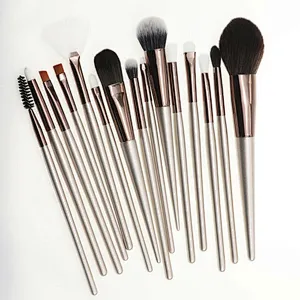 15pcs Pro Makeup Brush Set Beauty Cosmetic Foundation Powder Eyebrow Blending Brushes