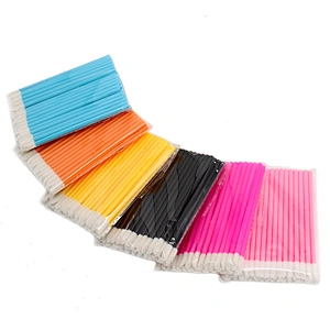 JZG Wholesale One-off White Disposable Makeup Applicator Cosmetic Brushes for Facial Eyelash Lip Gloss Wands Application