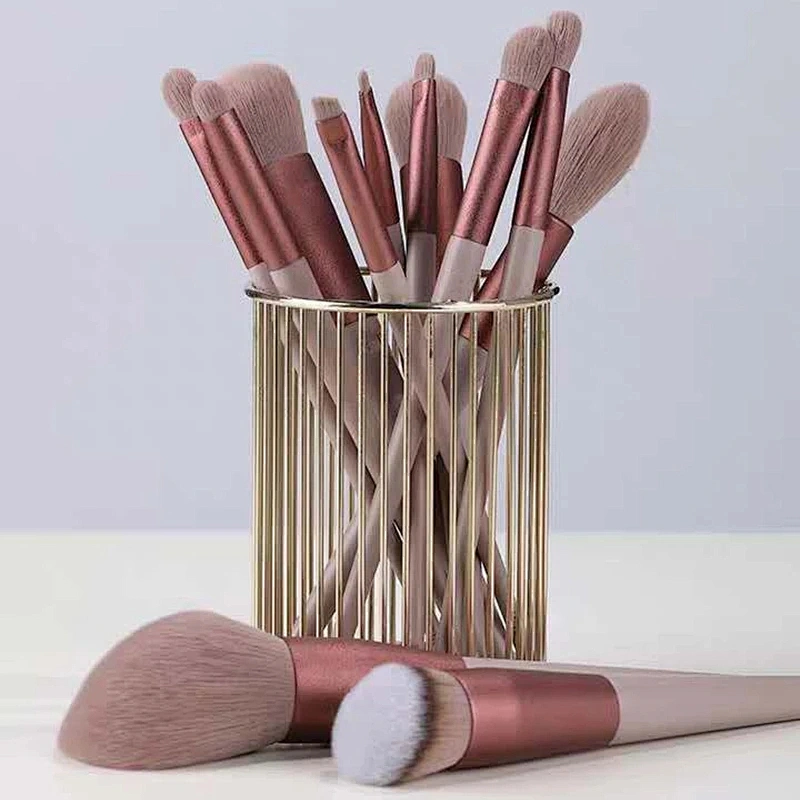 Makeup brushes set with bag 12pcs custom logo