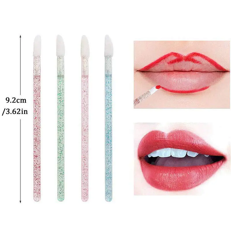 Hot!good Sale 50pcs Disposable Makeup Lip Brush Lipstick Gloss Wands Applicator Make Up Tools