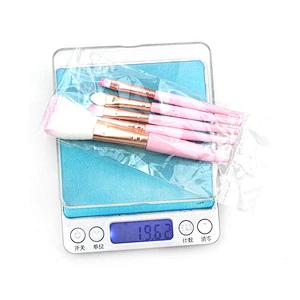 5Pcs Makeup Brushes Set Eye Shadow Eyebrow Eyeliner Blush Loose Foundation Powder Professional Lip Women Cosmetic Tools