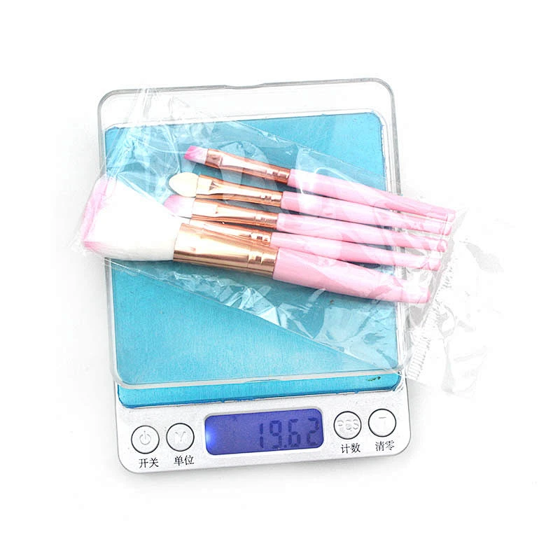 5Pcs Makeup Brushes Set Eye Shadow Eyebrow Eyeliner Blush Loose Foundation Powder Professional Lip Women Cosmetic Tools