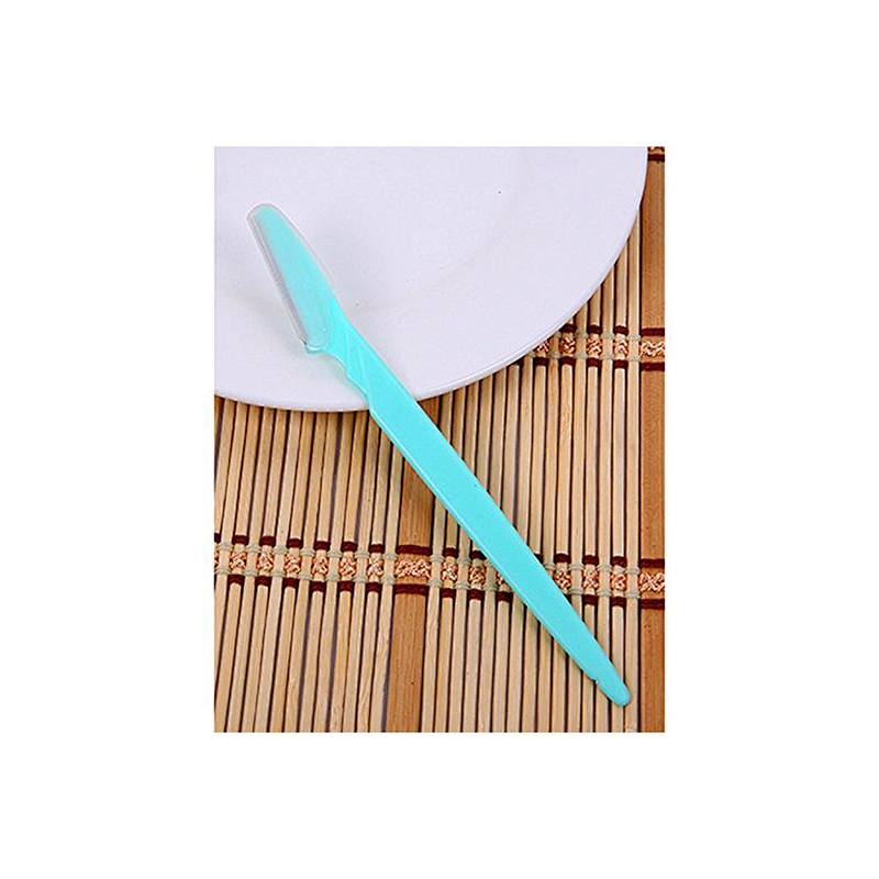 JZG 1pcs Private Label LOGO Wholesale Plastic Eyebrow Hair Remover Pink Eyebrow Shaver Razor