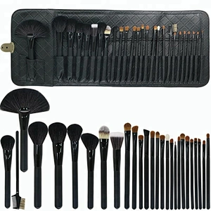 High quality makeup brush set 27pcs brush make up set makeup professional brush set sample with cosmetic bag