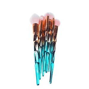 Hot sale 8pcs beauty product cosmetics tools diamond shape professional makeup brush set