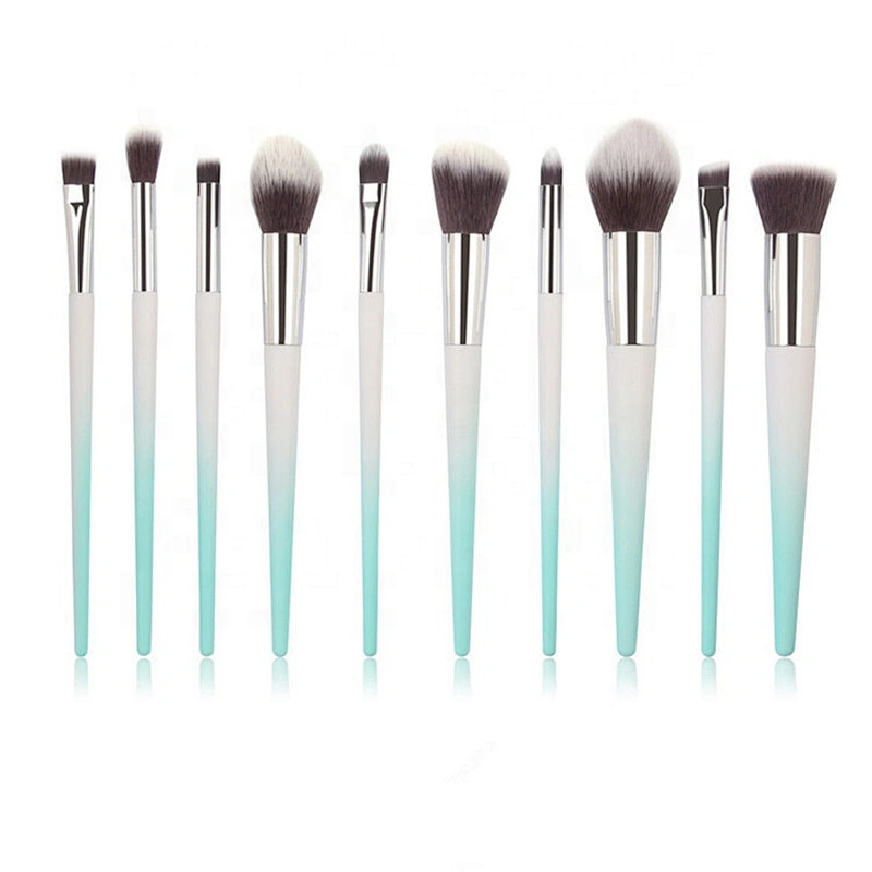 10pcs private label glitter makeup brush set for women makeup tools