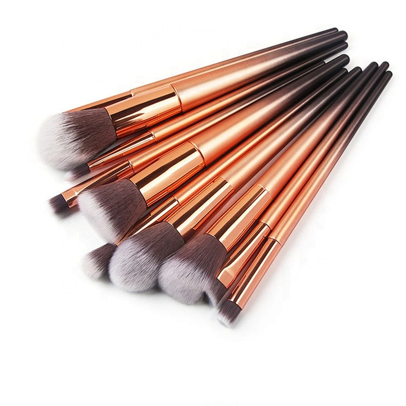 10pcs private label glitter makeup brush set for women makeup tools