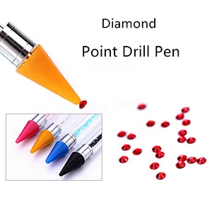Dual-ended Dotting Pen Nail Pen Tools Rhinestone Studs Picker Wax Pencil Crystal Beads Handle Nail Art Tool