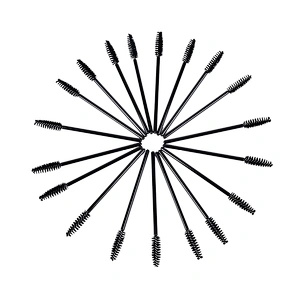 JZG Factory Wholesale 50pcs/bag Disposable Mascara Wands Colorful Cheap Eyelash Extension Mascara Applicators