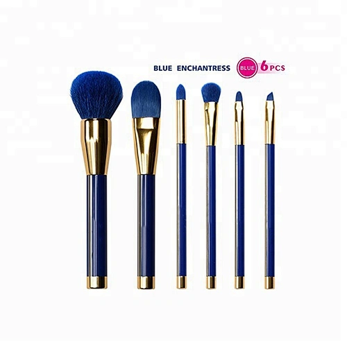 Gradient blue brushes makeup kit best selling gift items 7pcs brush make up set