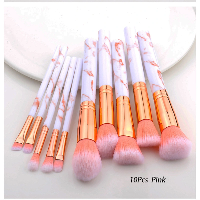 5/10/15Pcs Marble Makeup Brushes Tool Set Cosmetic Powder Eye Shadow Foundation Blush Blending Beauty Make Up Brush Maquiagem