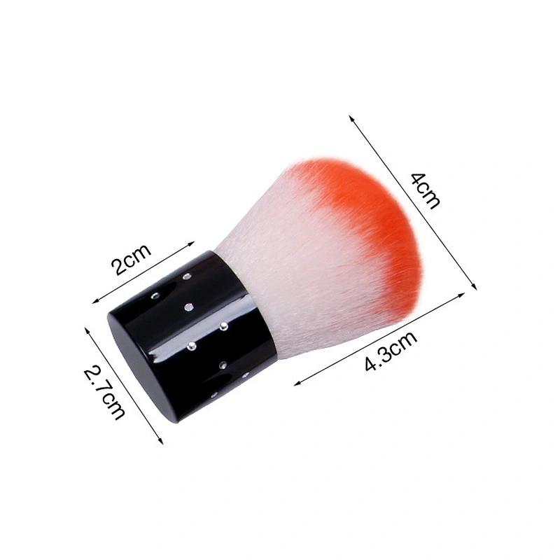 Private Label Portable OEM Pink Acrylic Powder Remover Cleaning Tool Nail Brush Cleaner Nail Dust Brush Mushroom brush