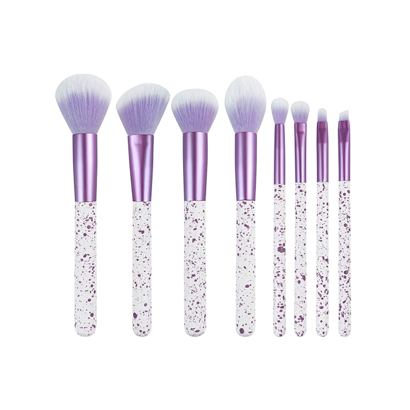 8pcs Makeup Brush Kit Professional Cosmetic Tools Vegan Makeup Brush Set Private Label Custom Logo Natural Pink Makeup Brush set