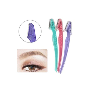 JZG 1pcs Private Label LOGO Custom Packing Facial Hair Remove Plastic Mini Eyebrow Trimmer