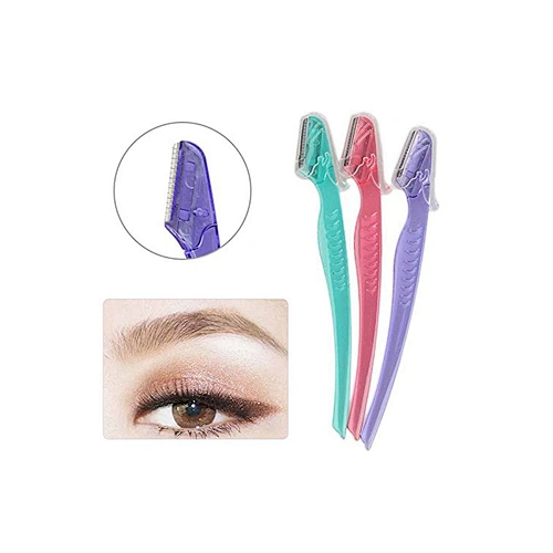JZG 1pcs Private Label LOGO Custom Packing Facial Hair Remove Plastic Mini Eyebrow Trimmer