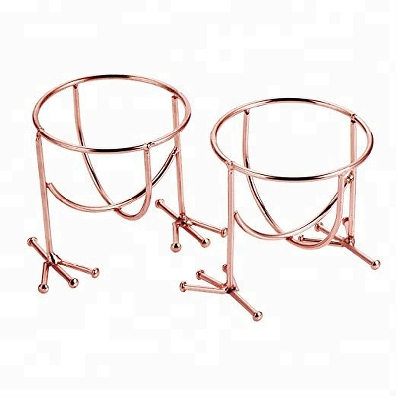2pc Metal alloy Rose Gold chicken frame makeup blender Sponge drying stand holder