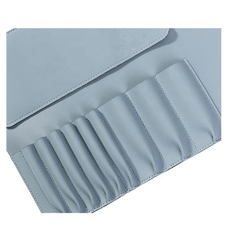 High-grade Pu simple portable folding cosmetic brush bag