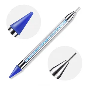 Dual-ended Dotting Pen Nail Pen Tools Rhinestone Studs Picker Wax Pencil Crystal Beads Handle Nail Art Tool