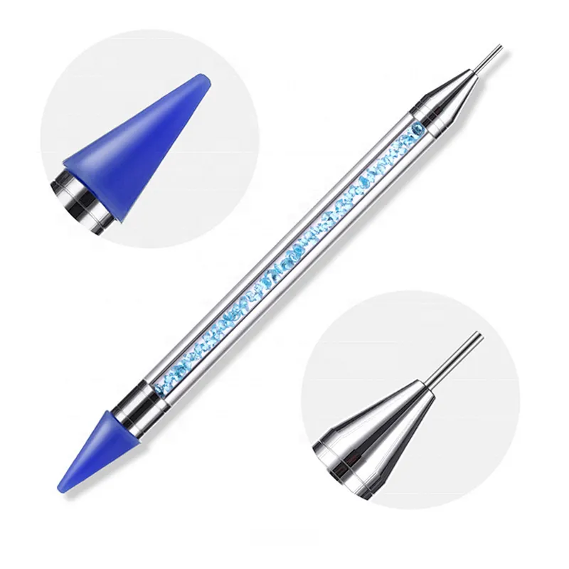 Dual-ended Dotting Pen Nail Pen Tools Rhinestone Studs Picker Wax Pencil Crystal Beads Handle Nail Art Tool
