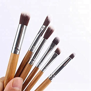 High quality make up brush set cosmetic maquillaje crystal bamboo handle custom logo makeup brush