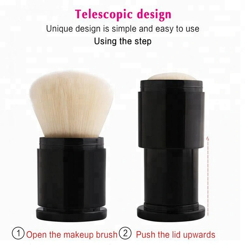 Imported Wholesale Kabuki Makeup Brush Foundation Travel Retractable Blush Brushes Beauty Cosmetic Kabuki Brush