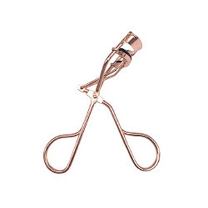 Private Label Rose gold Heated Eyelash Curler Beauty Eyelash Cosmetic Makeup Tools Accessories