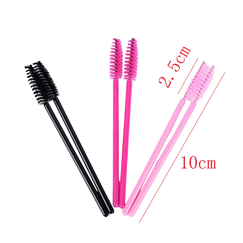 JZG Factory Wholesale 50pcs/bag Disposable Mascara Wands Colorful Cheap Eyelash Extension Mascara Applicators