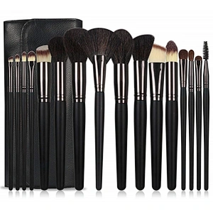 16pcs Professional Natural Synthetic hair Foundation Eyeshadow Eyeliner Concealer Powder Brushes private label makeup brush set