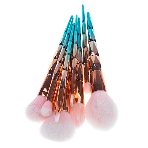 Hot sale 8pcs beauty product cosmetics tools diamond shape professional makeup brush set